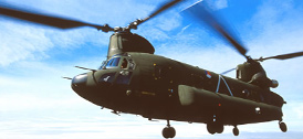Chinook in flight